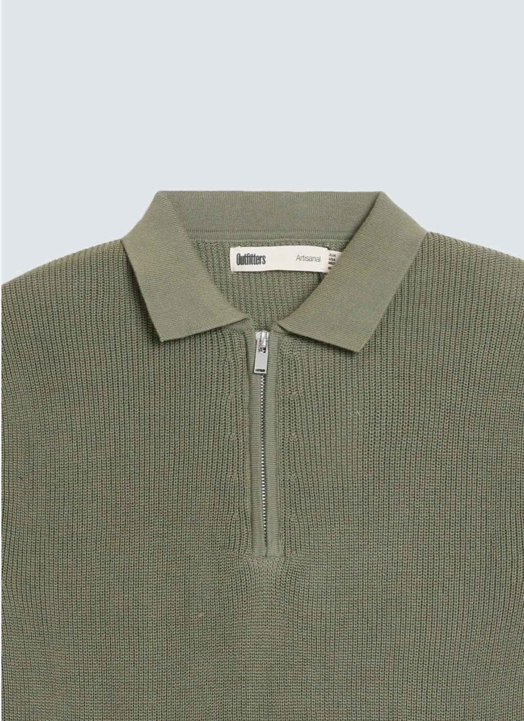 Quarter Zip-Up Polo Shirt