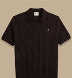 DK CHOCOLATE KNITTED POLO