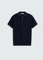 Quarter Zip-Up Polo Shirt
