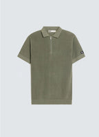Quarter Zip-Up Polo Shirt
