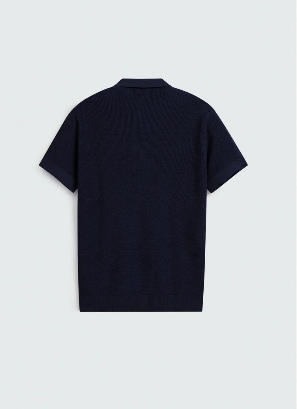 Quarter Zip-Up Polo Shirt