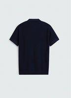 Quarter Zip-Up Polo Shirt