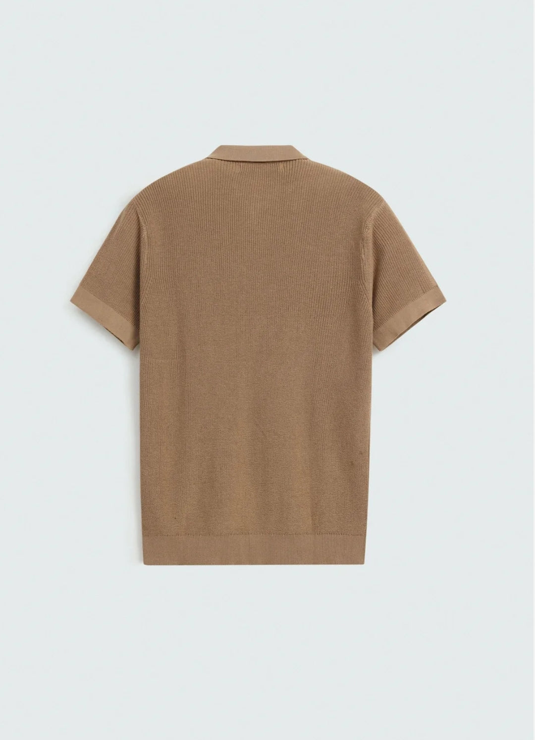 Quarter Zip-Up Polo Shirt