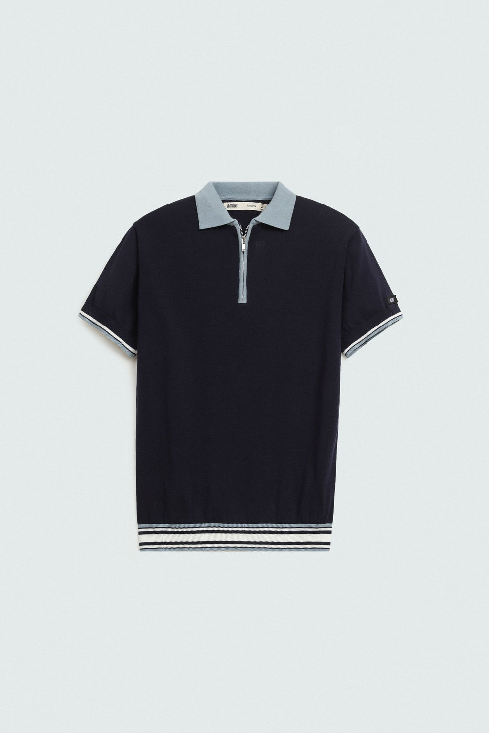 QUARTER ZIP POLO SHIRT