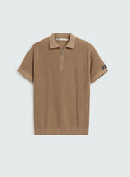Quarter Zip-Up Polo Shirt