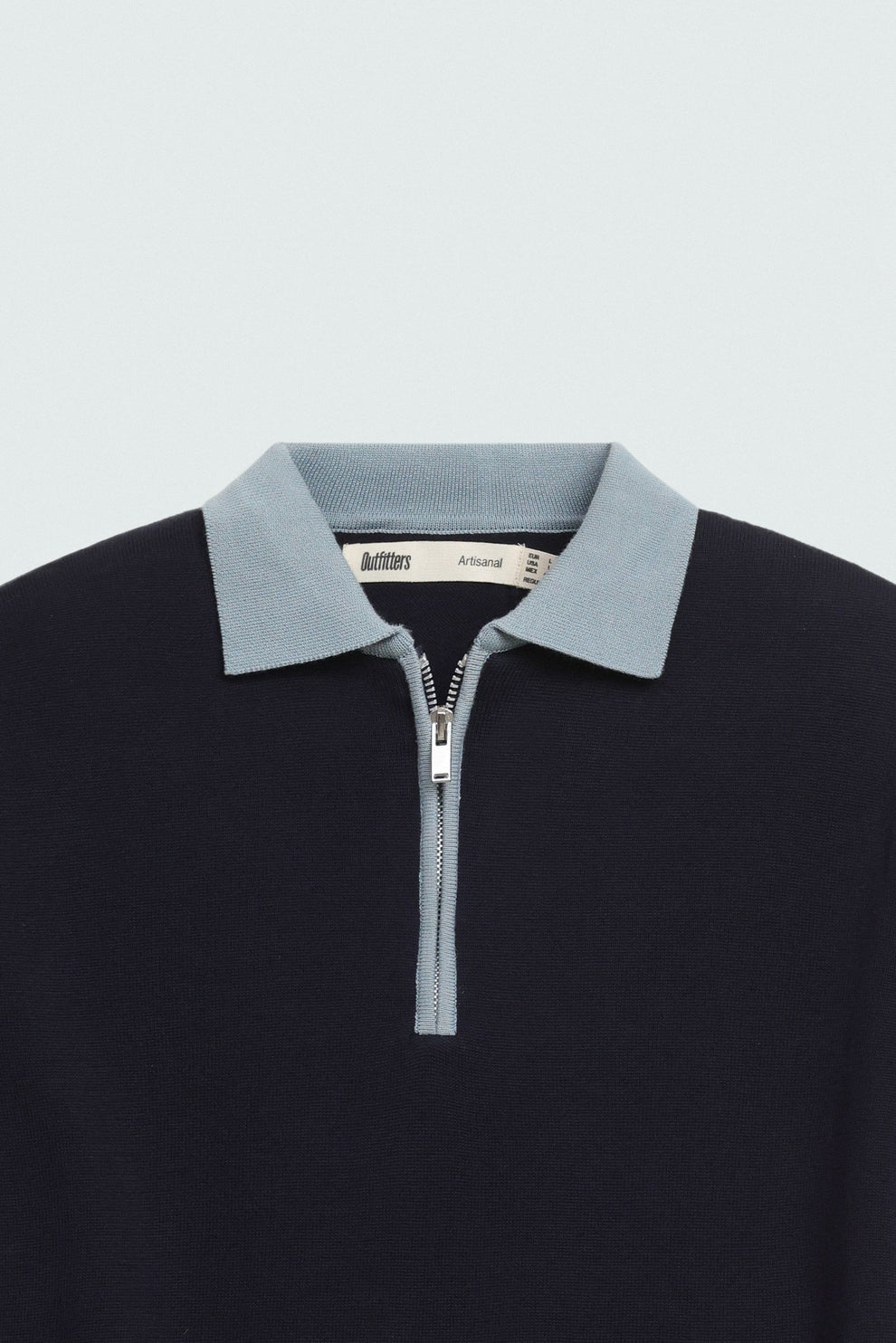 QUARTER ZIP POLO SHIRT