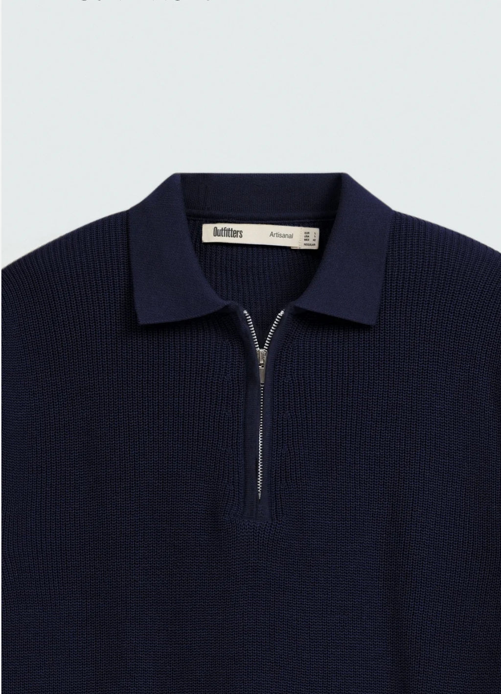 Quarter Zip-Up Polo Shirt