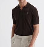 DK CHOCOLATE KNITTED POLO
